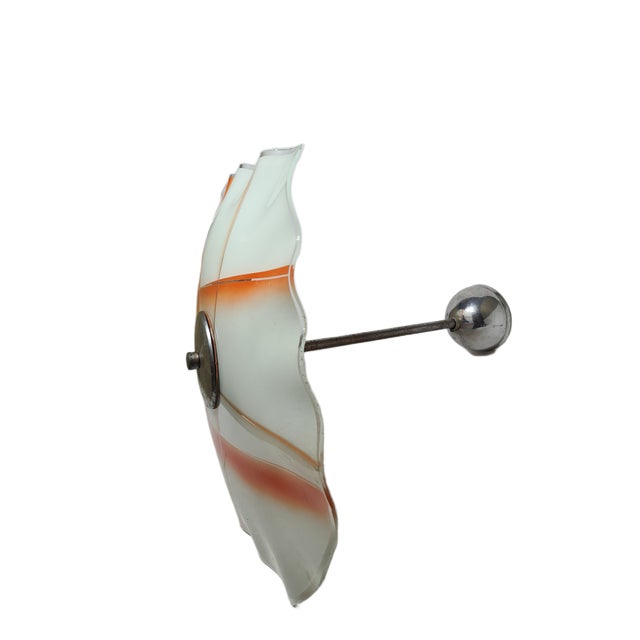 Vintage Pendant Light in Glass, Poland, 1970s For Sale - Image 6 of 11