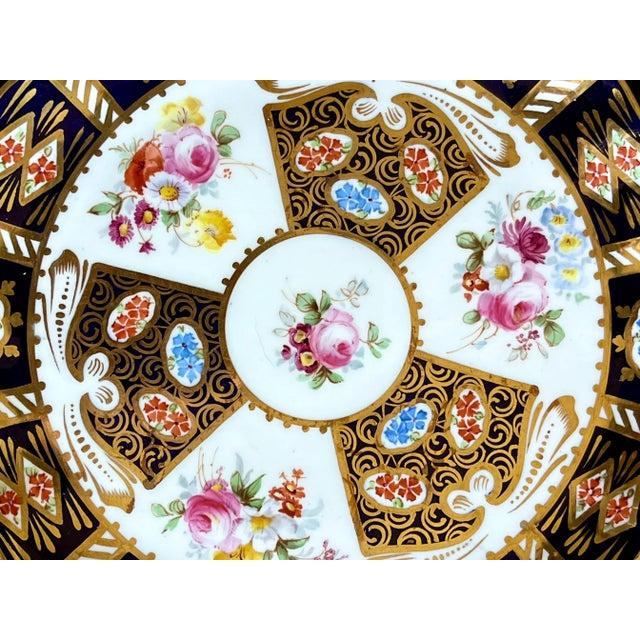 Royal Doulton 19th C. English Hand Painted Gilt Cabinet Plates For Sale - Image 4 of 12