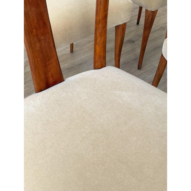 Cream Italian Mid-Century Sculptural Dining Chairs, Circa 1950s - A Set of 6 For Sale - Image 8 of 12