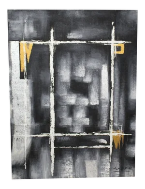 Vintage Abstract Mid-Century Modern Oil Painting