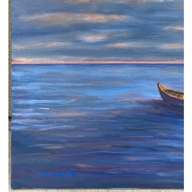 2000 - 2009 “Dusk” Oil on Canvas by Joao De Brito For Sale - Image 5 of 7