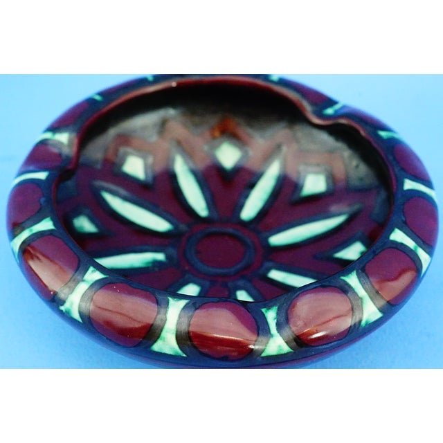 Vintage Art Deco Futurist Ceramic Ashtray by Fama F.A.M.A. Ascoli Piceno, 1930s For Sale - Image 17 of 18
