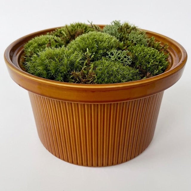Burnt Umber Vintage Rival Crock Brown Ribbed Stoneware Crock-Pot 5-Quart For Sale - Image 8 of 9