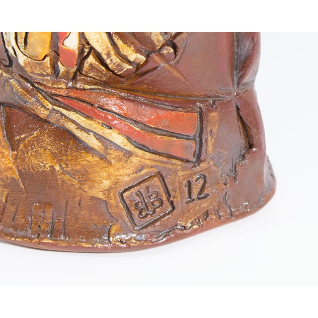 2012 Signed Studio Pottery Vase by Barry Unitas Barnes For Sale - Image 9 of 10