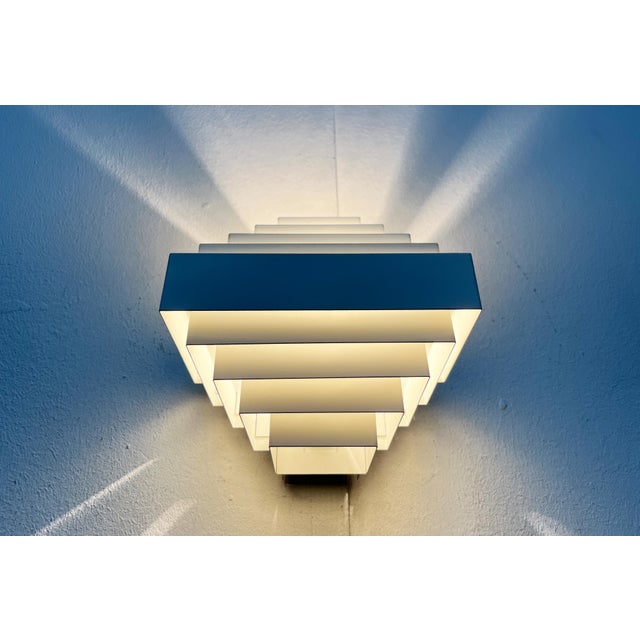 Mid-Century Modern Mid-Century Modern Space Age Metal Wall Lamps by Jules Wabbes for AB Madsen & E. Larsen, 1960s, Set of 2 For Sale - Image 3 of 18