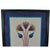Traditional Vintage Hand Made Egyptian Revival Cotton Lotus Appliqué on Linen, Framed For Sale - Image 3 of 12