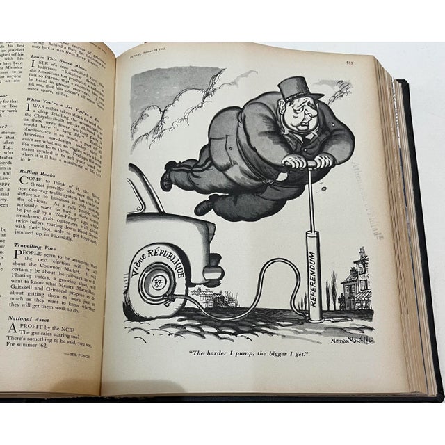 Punch Magazine July-December 1962 Bound Volume Art Politics Theatre For Sale - Image 11 of 13