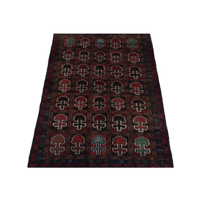 Tribal Rug & Kilim’s Baluch Tribal Rug With Colorful Geometric Patterns For Sale - Image 3 of 8