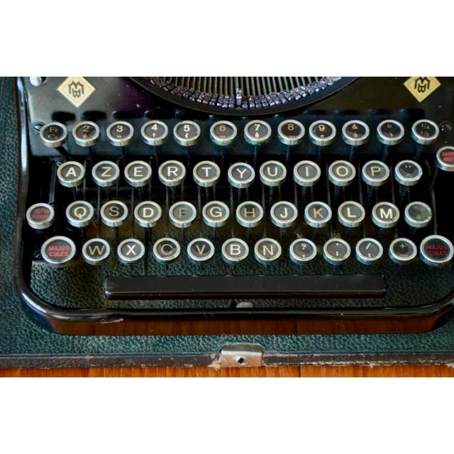 Black Vintage Prima Typewriter from Mercedes For Sale - Image 8 of 16