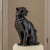 Vintage Large Black Glazed Ceramic Panther Sculpture 22" For Sale - Image 4 of 15