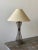 Vintage Grey Steel Wire Frame Hourglass Table Lamp, Circa 1960s For Sale - Image 4 of 12