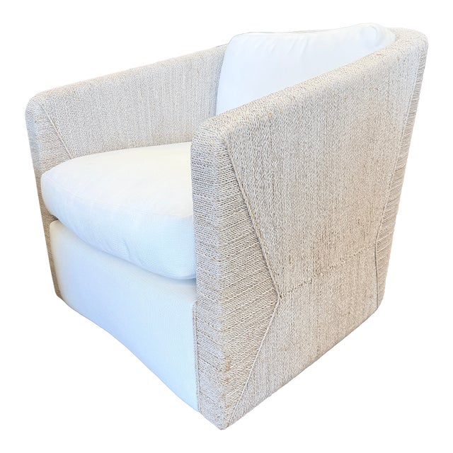 Palecek Carmine Swivel Lounge Chair For Sale