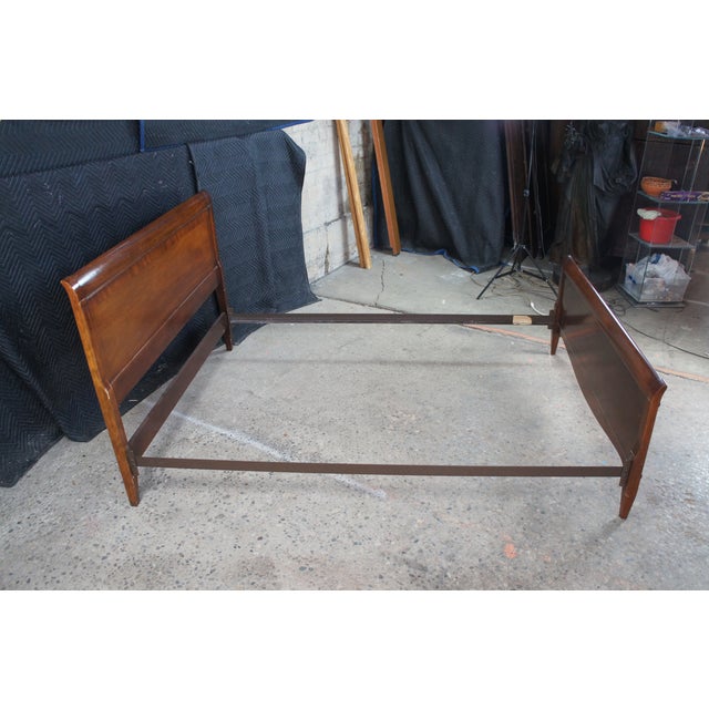 Mid Century Broyhill Mahogany Full Size Bed For Sale - Image 11 of 12