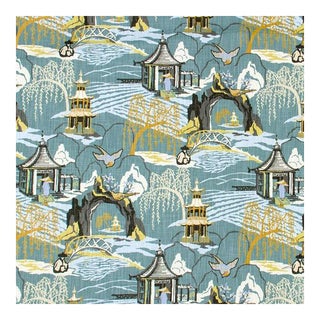 Robert Allen Neo Toile Cove Fabric - 4.6 yards For Sale