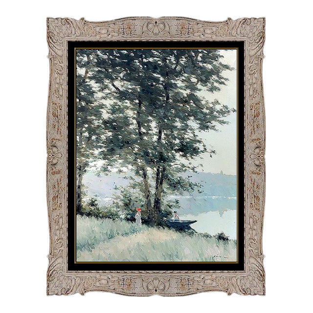 Mid 20th Century Day at the Lake, Andre Gisson For Sale