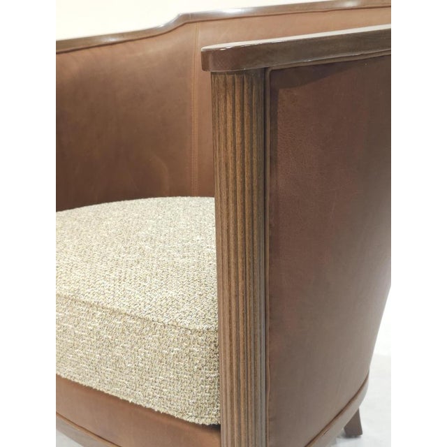 Early 21st Century Art Deco Bergère Chairs with Gaudy Edges, 2010s For Sale - Image 5 of 10