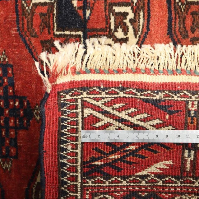 Textile Vintage Bukhara Rug, Turkmenistan For Sale - Image 7 of 8