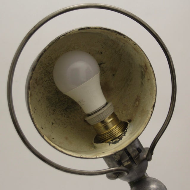 Gray Industrial Two-Light Sconce by Jean-Louis Domecq for Jieldé, 1950s For Sale - Image 8 of 11
