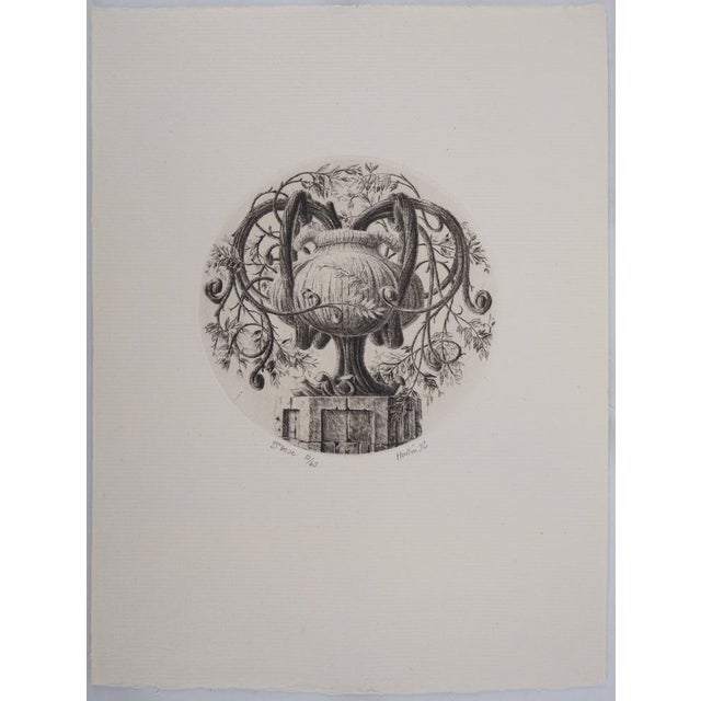 François Houtin, Second Vase, 1992, Original Engraving For Sale - Image 4 of 6