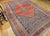 Persian Antique Malayer Rug, Hand-Knotted Wool, Geometric Pattern, 8x12, Terracotta & Navy For Sale - Image 3 of 16
