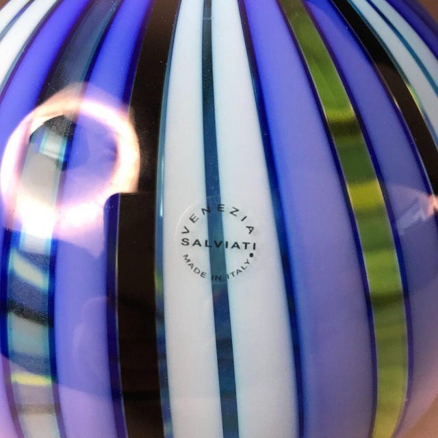Murano Perle No. 2 Vase from Salviati For Sale - Image 3 of 16