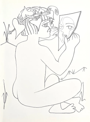 Francoise Gilot Lithograph Raise the Curtain 1975