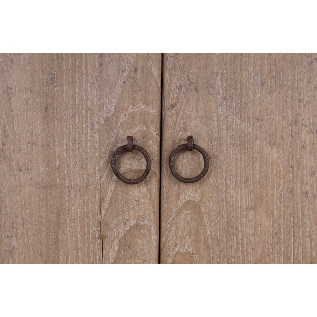 Three Drawer Two Door Server in Bleached Elm For Sale In Dallas - Image 6 of 8