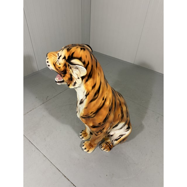 Large Ceramic Tiger, Italy, 1970s For Sale - Image 11 of 18