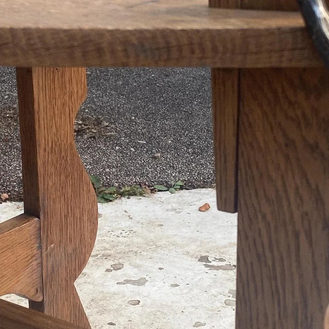 Beige Low Oak Table, France, 1960s For Sale - Image 8 of 13