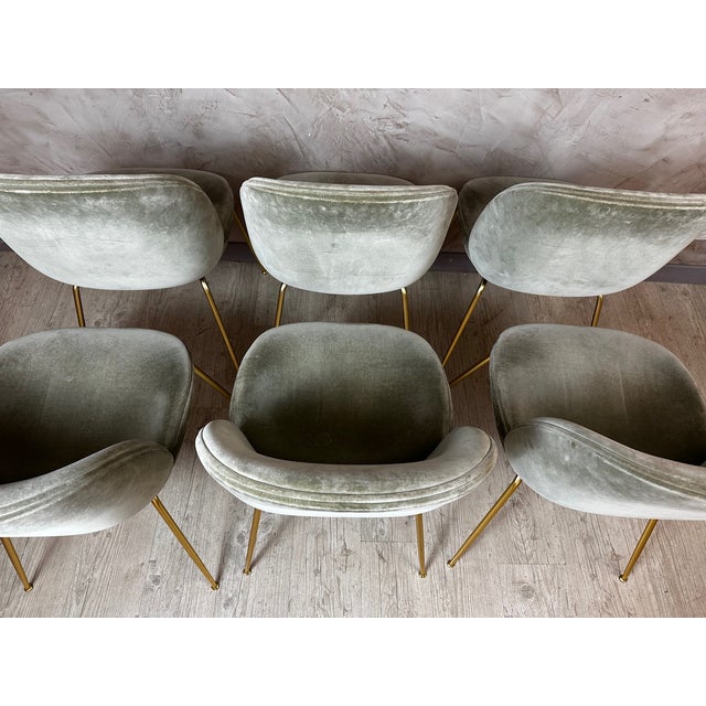 Metal Vintage Chairs from Gubi, 2010s, Set of 6 For Sale - Image 7 of 18