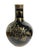 Black Vintage Large Chinoiserie Onion Shape Famille Noire Vase 19.25" H For Sale - Image 8 of 12