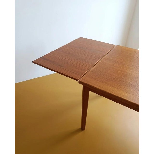 1960s Vintage Danish Teak Extensions Table by BRDR Furbo, 1960s For Sale - Image 5 of 8