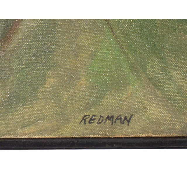 1960s “Woodstock Revisited” Oil on Canvas Painting by Steve Redman For Sale In Indianapolis - Image 6 of 9