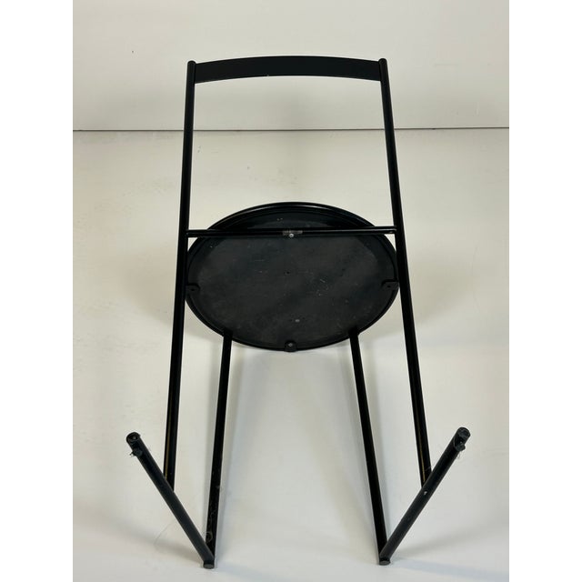 Metal Chair by Emilio Nanni for Fly Line, 1980s For Sale - Image 7 of 11