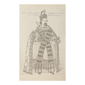 1825 Holy Roman Emperor Sigismund Engraving