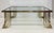 Mid 20th Century Bianci Firenze 1970s Italian Brass and Chrome Coffee Table With Glass Top For Sale - Image 5 of 6