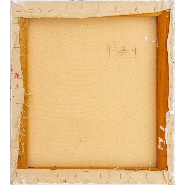 Andy Miller Abstract Composition Oil on Canvas For Sale - Image 4 of 5