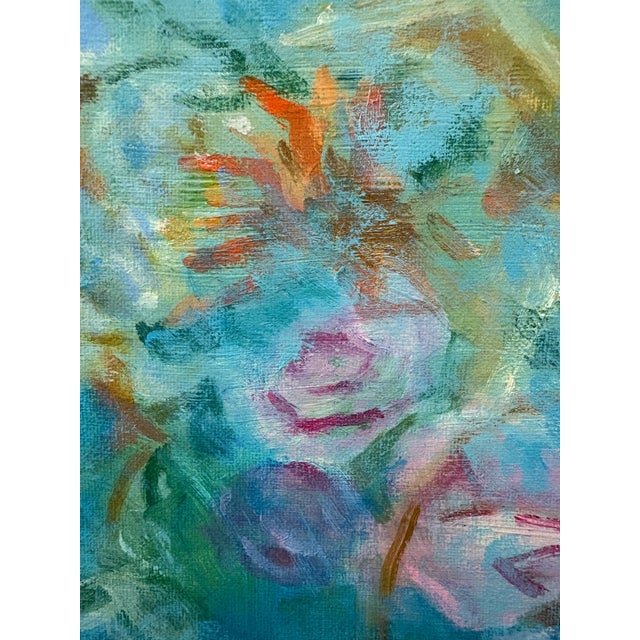 Wood “Blue Note” Oil on Linen by Nancy M. Vignola - For Sale - Image 7 of 9