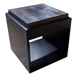 Andrianna Shamaris Petrified Wood Slab with Modern Base For Sale