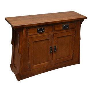 Crafters and Weavers Arts and Crafts Crofter Style Entry Cabinet - Golden Brown For Sale