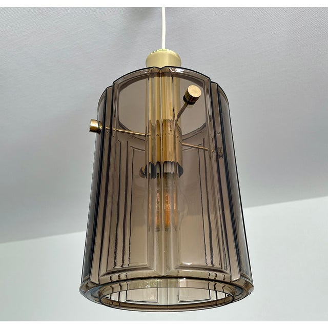Vintage Pendant Lights in Glass from Glashütte Limburg, 1970s, Set of 2 For Sale - Image 11 of 18