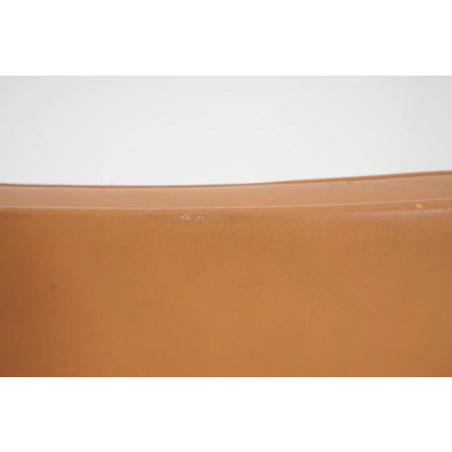 Set of Swedish Leather and Aluminium Lounge Chairs by Karl-Erik Ekselius, 1970s For Sale - Image 9 of 10