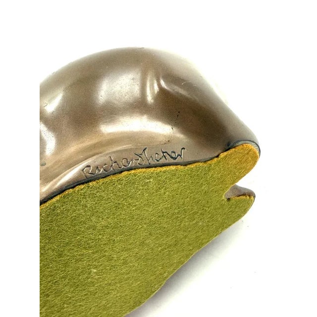 Mid-Century Bronze Otter Sculpture by Richard Fisher, 1950 For Sale - Image 11 of 12