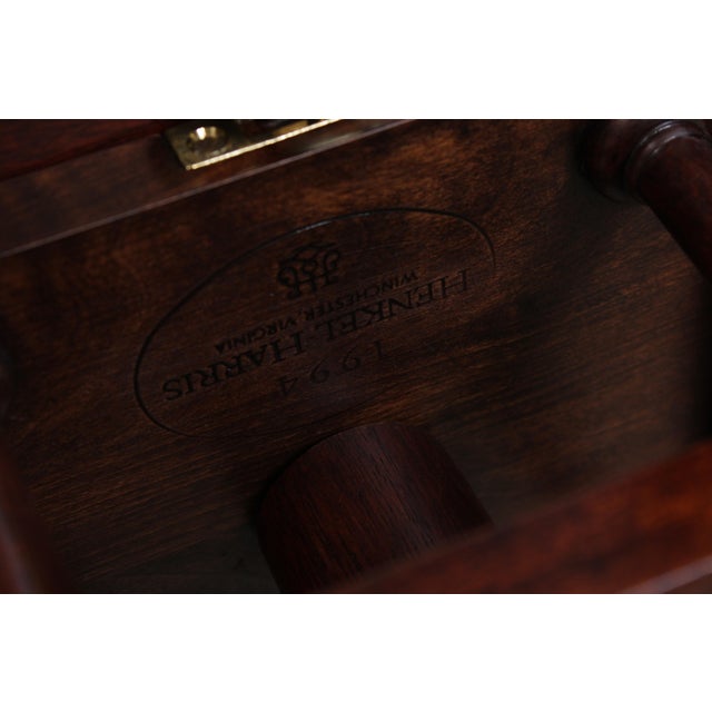 Brown Henkel Harris Mahogany Tilt Top Pie Crust Table For Sale - Image 8 of 13