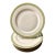 Antique French Limoges, T&v, Green & Gold Dinner Plates - Set of 6 For Sale