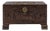 36" Vintage Antique Chinese Carved Camphor Chest Featuring Guan Yin For Sale
