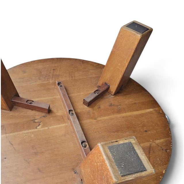 Vintage Brutalist Oak Coffee Table, 1960s For Sale - Image 5 of 18