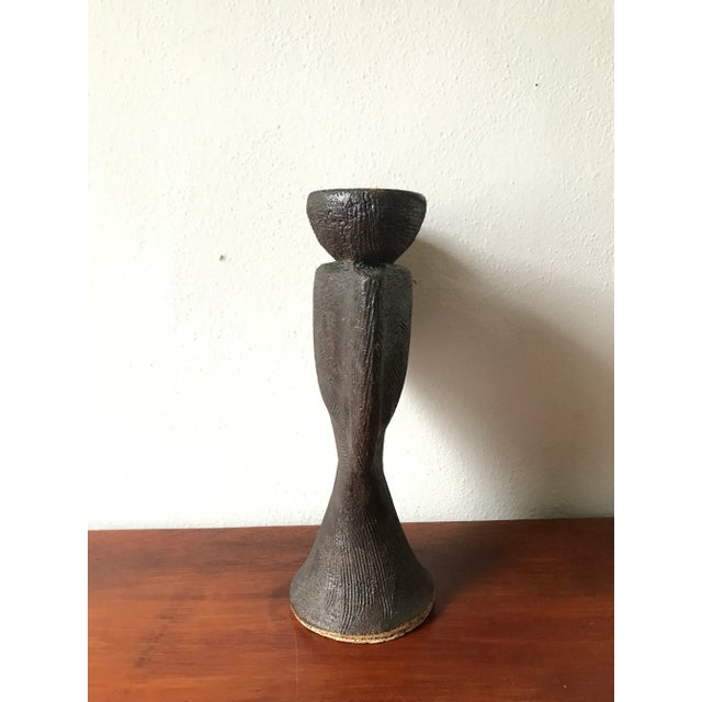 Textured Matte Black Signed Victoria Shaw (Portland Artist) Sculpture For Sale In Boise - Image 6 of 9