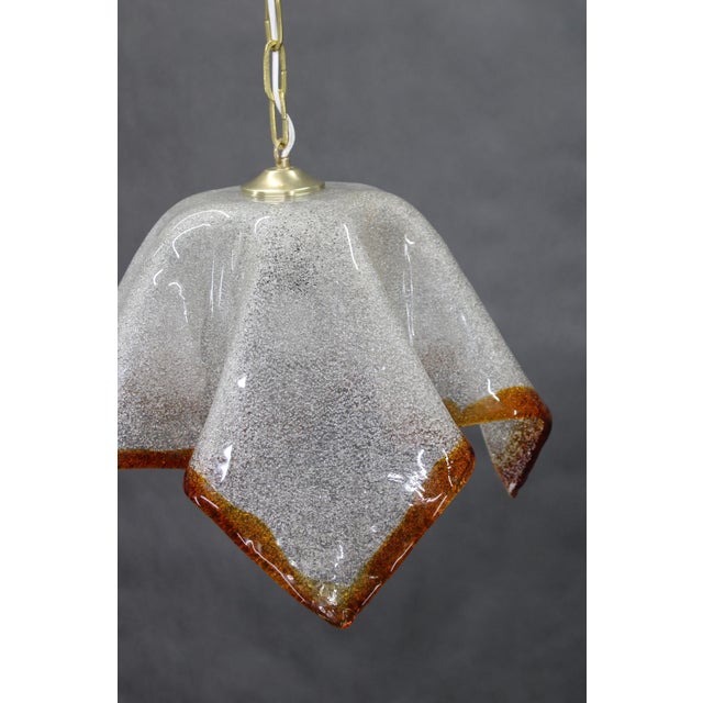 1980s Large Murano Glass Pendant Light, Italy, 1980s For Sale - Image 5 of 11