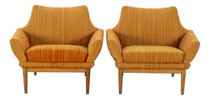 Set of Hollywood Armchairs by Johannes Andersen for Trensums Fåtöljfabrik AB, 1965